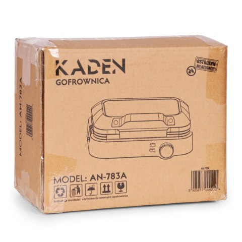 GOFROWNICA APERTO 1200W KADEN, MOCNA, TEFLONOWA, REGULACJA TEMPERATURY