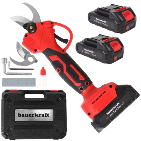 SEKATOR AKUMULATOROWY POTENZA, 21V, 600W, 2X AKUMULATOR, WALIZKA, 30MM