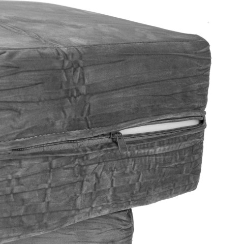 SOFA DLA DZIECI MODUŁOWA LUDUS, 4 ELEMENTY, SZARA, PIANKOWA, KANAPA, DIY