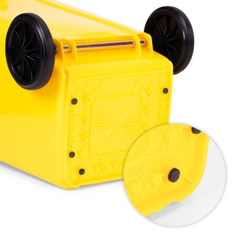 POJEMNIKI NA ODPADY KOSZE 3X120L DURUS, ZESTAW, SEGREGACJA, KUBŁY, HDPE