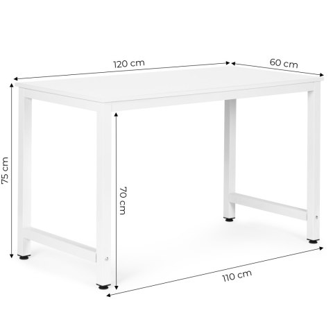 BIURKO KOMPUTEROWE NEXUS 120x60 CM, LOFT, METALOWE, BIUROWE, MODERN HOME