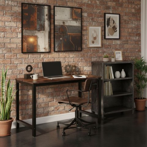 BIURKO KOMPUTEROWE 120X60 CM OFFICIUM, LOFT, METALOWE, DO PRACY, NAUKI