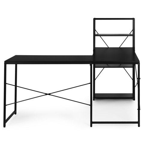 BIURKO NAROŻNE Z REGAŁEM NEXUS, LOFT, GAMINGOWE, PÓŁKI, 145X145, MODERNHOME