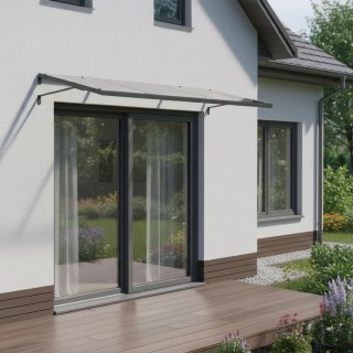 Daszek nad drzwi wejściowe 113x80 cm zadaszenie osłona UV MultiGarden
