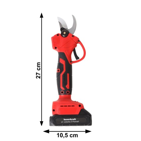 SEKATOR AKUMULATOROWY POTENZA, 21V, 600W, 2X AKUMULATOR, WALIZKA, 30MM