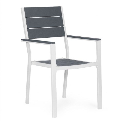 KRZESŁA OGRODOWE AZZURRO, 2 SZT, DO OGRODU, TARAS, BALKON, CZARNE