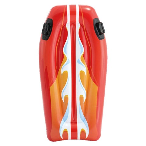 Deska do pływania dmuchana z uchwytami dla dzieci czerwona INTEX 58165 RED