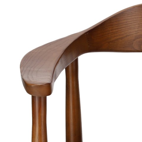 ELEGANCKIE KRZESŁO, BRĄZ, DREWNO JESIONOWE, DO JADALNI, DO GABINETU