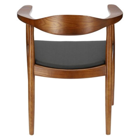 ELEGANCKIE KRZESŁO, BRĄZ, DREWNO JESIONOWE, DO JADALNI, DO GABINETU