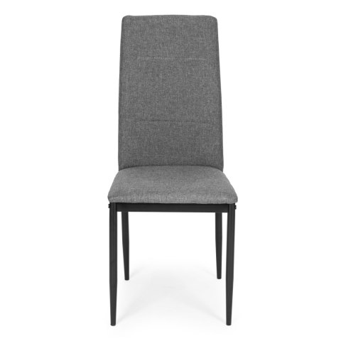 Komplet 4 krzeseł krzesło do jadalni i salonu szare ModernHome