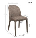Krzesło TUYA brązowe