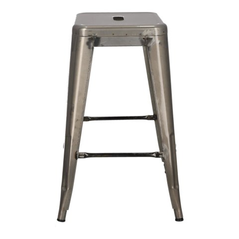 METALOWY HOKER ARTPRO LOFT, INDUSTRIALNY STOŁEK BAROWY, DO KUCHNI, 66 CM