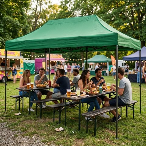PAWILON OGRODOWY 3X6M SANCTUM, NAMIOT EKSPRESOWY, AUTOMATYCZNY, 4 ŚCIANKI