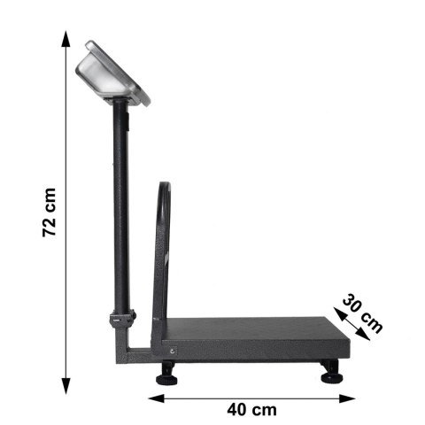 WAGA MAGAZYNOWA ELEKTRONICZNA 200KG STELLARE, LCD, SKŁADANA, AKUMULATOROWA