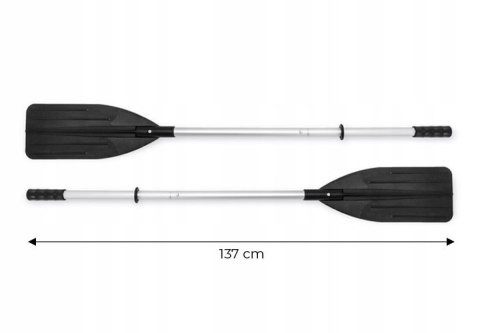Wiosła 2 sztuki do pontonu aluminiowe do kajaku jednopiórowe 137 cm INTEX 69625