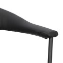 CZARNE KRZESŁO NEXT, DO KUCHNI, DO JADALNI, METAL, EKOSKÓRA, NOWOCZESNE