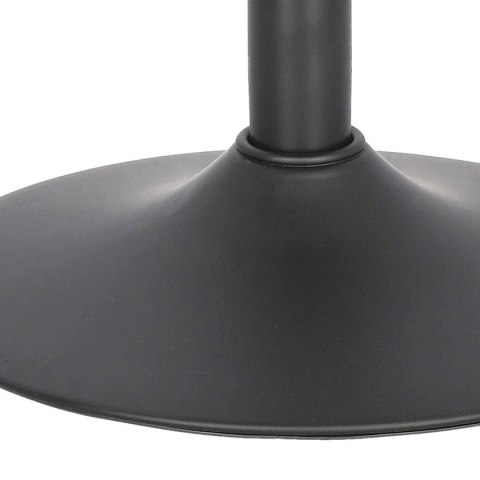 CZARNY TAPICEROWANY HOKER Z OPARCIEM, METAL, WELUR