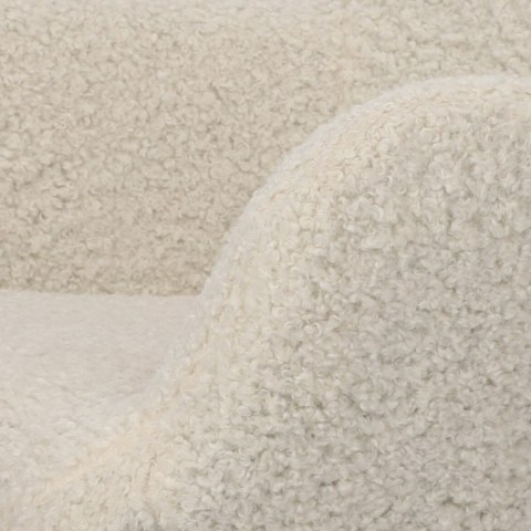 FOTEL GLASSGOW - USUSZAK, PUCHATY, METAL, BEŻOWY