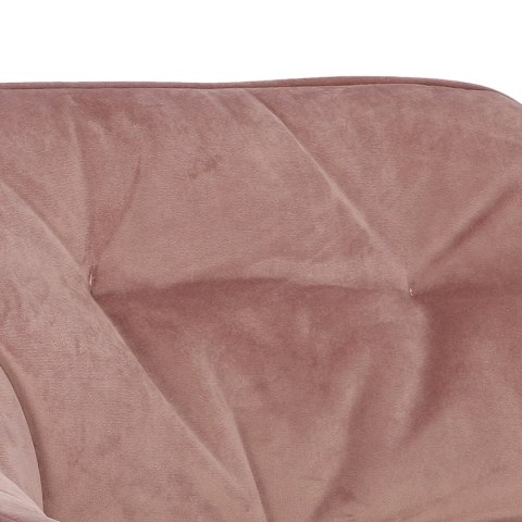 KRZESŁO VELOURIS, TAPICEROWANE, WELUROWE, SALONU, PIKOWANE, RÓŻOWE, VELVET