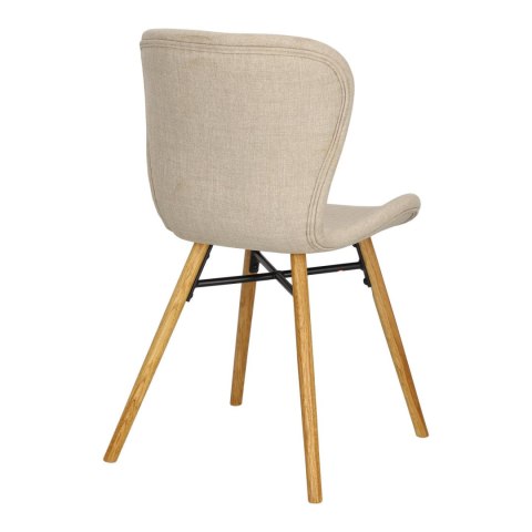 Krzesło BRETANIA, BEŻOWE, ELEGANCKIE, VINTAGE