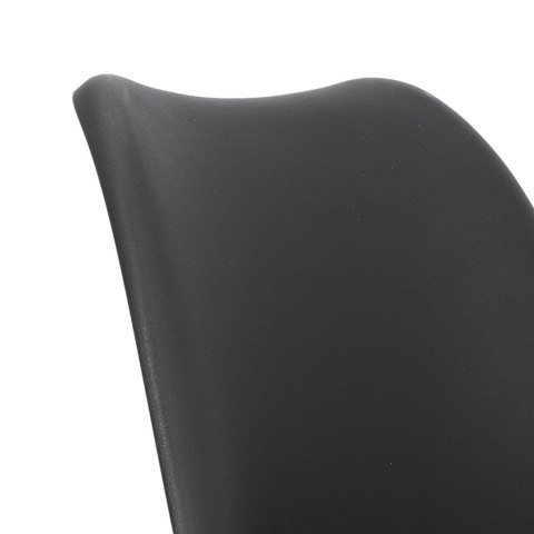 Krzesło Fiord CZARNE - SKANDYNAWSKIE, ELEGANCKIE, DO KUCHNI, DO JADALNI