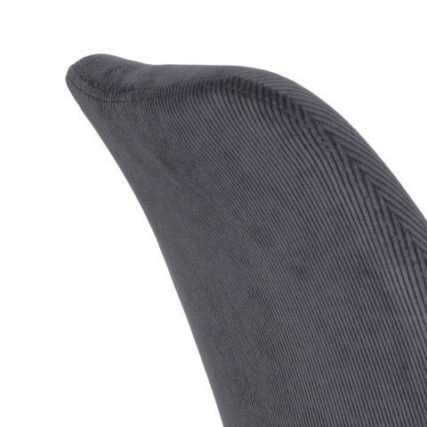 Krzesło Fiord, SKANDYNAWSKIE, TAPICEROWANE Sztruks Antracytowe