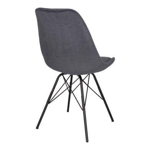 Krzesło Fiord, SKANDYNAWSKIE, TAPICEROWANE Sztruks Antracytowe