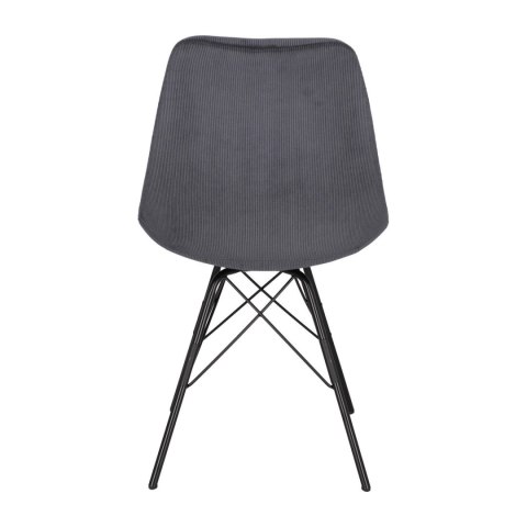 Krzesło Fiord, SKANDYNAWSKIE, TAPICEROWANE Sztruks Antracytowe