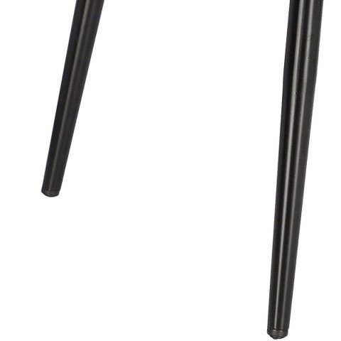 Krzesło Retro TAPICEROWANE, BRUDNY RÓŻ, CZARNE NOGI