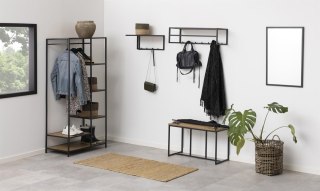 PÓŁKA WISZĄCA ŚCIENNA MINIMALIA, WIESZAK, DĄB, LOFT, DO SALONU, REGAŁ, MAT
