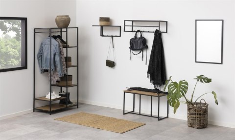 PÓŁKA WISZĄCA ŚCIENNA MINIMALIA, WIESZAK, DĄB, LOFT, DO SALONU, REGAŁ, MAT