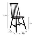 DREWNIANE CZARNE KRZESŁO, LOFT, DO KUCHNI, PATYCZAK, DO JADALNI RETRO
