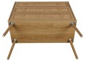 KOMODA SORENA, 3 SZUFLADY, RATTAN, STYL BOHO, JASNY DĄB, DREWNO, SALON