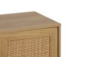 KOMODA SORENA, BOHO, RATTAN, DĄB, DREWNO, SZAFKA, 3 DRZWI, DO SALONU