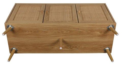 KOMODA SORENA, BOHO, RATTAN, DĄB, DREWNO, SZAFKA, 3 DRZWI, DO SALONU