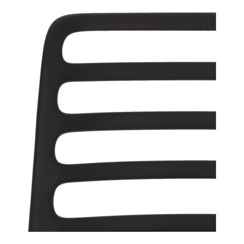 NOWOCZESNE CZARNE KRZESŁO DO KUCHNI, NA BALKON, WYTRZYMAŁE