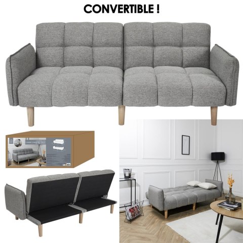 Sofa Sara szara ( Rozmiar: uniwersalny )
