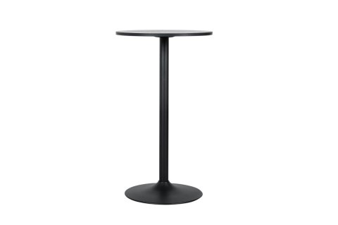 STÓŁ BAROWY MODUS, CZARNY, OKRĄGŁY 60 CM, WYSOKI 104 CM, METALOWY, LOFT