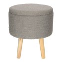 Stołek Neely L ze schowkiem szary jasny