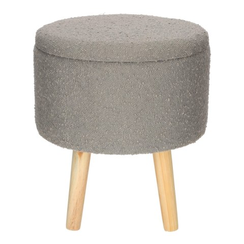 Stołek Neely L ze schowkiem szary jasny