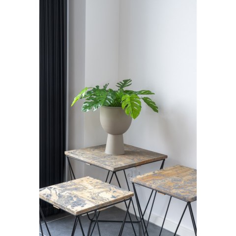 Sztuczna Monstera 45cm Intesi nowoczesna sztuczna roślina doniczkowa do salonu i sypialni ( Rozmiar: uniwersalny )
