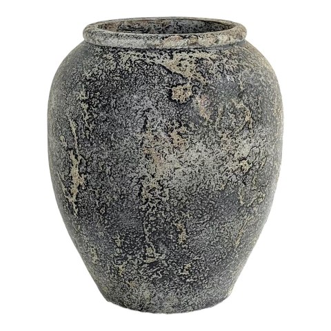 Wazon ceramiczny Capelo szary nowoczesny dekoracyjny do salonu i jadalni Intesi 49 cm ( Rozmiar: uniwersalny )