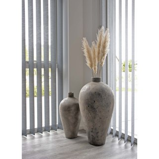 Wazon ceramiczny Corvo szary duży z terakoty nowoczesny dekoracyjny do salonu 80 cm ( Rozmiar: uniwersalny )