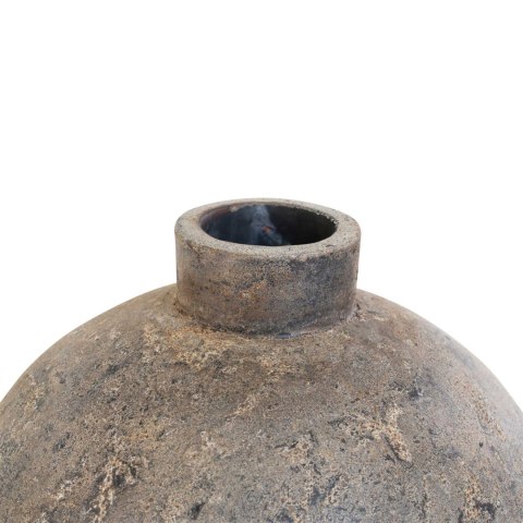 Wazon ceramiczny Corvo szary duży z terakoty nowoczesny dekoracyjny do salonu 80 cm ( Rozmiar: uniwersalny )