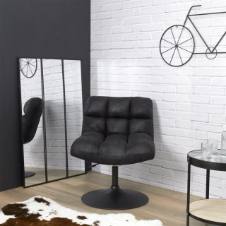 Fotel Anton obrotowy czarny vintage PU ( Rozmiar: uniwersalny )