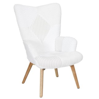 Fotel uszak Helsinki biały patchwork ( Rozmiar: uniwersalny )