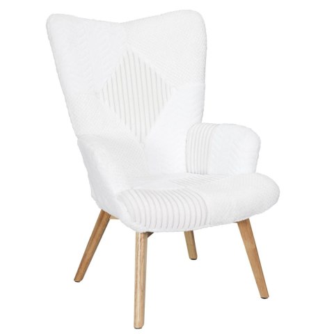 Fotel uszak Helsinki biały patchwork ( Rozmiar: uniwersalny )