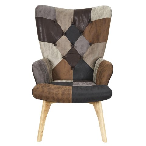Fotel uszak Helsinki brązowy patchwork ( Rozmiar: uniwersalny )