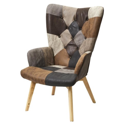 Fotel uszak Helsinki brązowy patchwork ( Rozmiar: uniwersalny )
