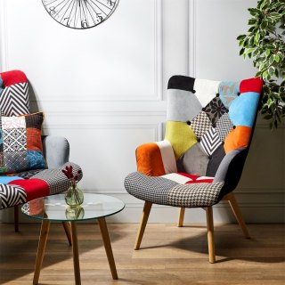 Fotel uszak Helsinki multikolor patchwork ( Rozmiar: uniwersalny )